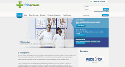Desktop Screenshot of fisioprovas.com