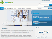 Tablet Screenshot of fisioprovas.com